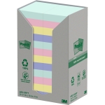 Post-it Haftnotiz Recycling Notes Tower Pastell Rainbow 38 x 51 mm (B x H) je 6 x mint, flamingopin