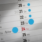 Avery Zweckform Markierungspunkt 12mm Papier blau 270 Etik./Pack.