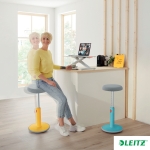 Leitz Sitz-Steh-Hocker Ergo Cosy 2-in-1 34cm Polyurethan-Schaum/Holz/Nylon dunkelgrau