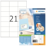 HERMA Universaletikett PREMIUM 70 x 41 mm (B x H) nicht wieder ablösbar Papier weiß 2.100 Etik./Pack