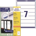 Avery Zweckform Ordnerrckenetikett ultragrip schmal/kurz 38 x 192 mm (B x H) selbstklebend ohne Gri