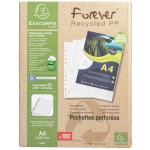 Exacompta Prospekthlle Forever DIN A4 0,06mm oben offen Polypropylen, recycelt transparent 100 St.