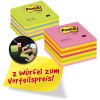 Haftnotiz Wrfel Promo-Pack, 70 g/qm, 76x76 mm, neongrn, neonpi