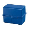 HAN Karteikasten 6,9 x 7,1 x 5,8 cm (B x H x T) DIN A8 quer 200 Karten Polystyrol blau