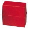 HAN Karteikasten 16,5 x 12,8 x 9,5 cm (B x H x T) DIN A6 quer 400 Karten Polystyrol rot