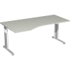 Gerambel Schreibtisch C Fu Flex Mae: 1.800 x 680-820 x 800/1.000 mm (B x H x T) Dreischicht-Feins