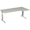 Gerambel Schreibtisch C Fu Flex Mae: 1.800 x 680-820 x 800/1.000 mm (B x H x T) Dreischicht-Feins