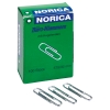 NORICA Broklammer glatt, runde Form, mit Kugelenden 32mm Metall, verzinkt silber 100 St./Pack.