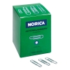 NORICA Broklammer glatt, runde Form, mit Kugelenden 24mm Metall, verzinkt silber 1.000 St./Pack.