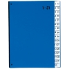 Pultordner DIN A4 1-31 Graupappe blau 32 Fcher