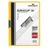 DURABLE Klemmmappe DURACLIP 30 DIN A4 Hartfolie Farbe der Rckseite: gelb Farbe der Klemme: schwarz