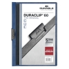 DURABLE Klemmmappe DURACLIP 60 DIN A4 Hartfolie Farbe der Rckseite: dunkelblau Farbe der Klemme: s