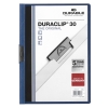 DURABLE Klemmmappe DURACLIP 30 DIN A4 Hartfolie Farbe der Rckseite: dunkelblau Farbe der Klemme: s