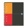 Oxford Collegeblock International Activebook DIN A5+ kariert Polypropylen grau/orange/rot 80 Bl.