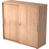 Hammerbacher Schiebetrenschrank 1.200 x 1.100 x 400 mm (B x H x T) nussbaum