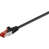 Goobay Netzwerkkabel CAT 6 RJ45-Stecker/RJ45-Stecker 3m geschirmt schwarz