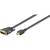 Goobay HDMI Kabel HDMI-Stecker/DVI-D-Stecker 2m schwarz