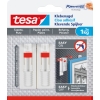 tesa Klebenagel Tapete, Putz 2 x 1kg inkl. drei Klebestreifen wei 2 St./Pack.