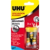 UHU Sekundenkleber blitzschnell MINIS Gel universell 3 x 1 g/Pack.