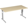 Gerambel Schreibtisch C Fu Flex Mae: 1.600 x 680-820 x 800 mm (B x H x T) Dreischicht-Feinspan ah