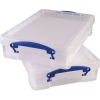 Really Useful Box Aufbewahrungsbox 39,5 x 8,8 x 25,5 cm (B x H x T) DIN A4 4l Polypropylen transpare