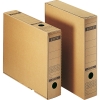 Leitz Archivbox Premium 7 x 32,5 x 26,5 cm (B x H x T) DIN A4 mit Archivdruck Wellpappe recycelt/Nat