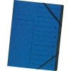 Ordnungsmappe DIN A4 355g/m Recyclingkarton Farbe: blau Farbe des Fcherblocks: schwarz 7 Fcher