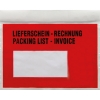 Dokumententasche Lieferschein-Rechnung, mehrsprachig DIN C6 175 x 140 mm (B x H) Polyethylen rot 250