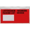 Dokumententasche Lieferschein-Rechnung, mehrsprachig DIN lang 240 x 110 mm (B x H) Polyethylen rot 2