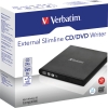 Verbatim Laufwerk extern Slimline CD/DVD 146 x 17 x 146 mm (B x H x T) USB 2.0 M-DISC Archivmedien W