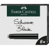 Faber-Castell Tintenpatrone Standard nicht lschbar schwarz 6 St./Pack.