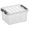 Sunware Aufbewahrungsbox Q-line 20 x 10,5 x 15 cm (B x H x T) DIN A5 2l Kunststoff transparent