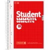 BRUNNEN Collegeblock Student DIN A5 kariert 70g/m rot 80 Bl.