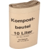 Mllsack Bio 20+16 x 36 cm (B x H) 10l Papier braun 10 St./Pack.