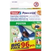 tesa Klebepad Powerstrips Poster Poster, Charts, Zeichnungen 14,5 x 42 mm (B x L) wei 96 St./Pack