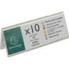 Exacompta Tischnamensschild Office Exacryl 11 x 4 x 10 cm (B x H x T) Acryl kristall 10 St./Pack.