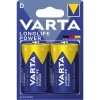 Varta Batterie Longlife Power D/Mono LR20 Alkaline 1,5V 16.500 mAh 2 St./Pack.