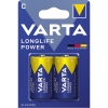 Varta Batterie Longlife Power C/Baby LR14 Alkaline 1,5V 7.800 mAh 2 St./Pack.