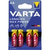 Varta Batterie Longlife Max Power AA/Mignon LR6 Alkaline 1,5V 2.980 mAh 4 St./Pack.