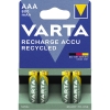 Varta Akku Recycled AAA/Micro HR03 Nickel-Metallhydrid 1,2V 800 mAh 4 St./Pack.