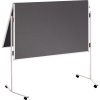 FRANKEN Moderationstafel ECO Mae der Oberflche: 120 x 150 cm (B x H) Filz grau