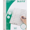 Leitz Trennblatt DIN A4, berbreite Kraftkarton, 100 % recycelt grau 25 St./Pack.