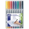 STAEDTLER Folienstift Lumocolor non-permanent 311 0,4mm farbig sortiert nicht dokumentenecht 8 St.