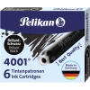 Pelikan Tintenpatrone 4001 TP/6 Standardtintenpatrone nicht lschbar brillantschwarz 6 St./Pack.