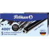 Pelikan Tintenpatrone 4001 GTP/5 Groraumtintenpatrone nicht lschbar brillantschwarz 5 St./Pack.