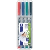 STAEDTLER Folienstift Lumocolor non-permanent 311 0,4mm farbig sortiert nicht dokumentenecht 4 St.