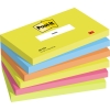 Post-it Haftnotiz Notes Energetic Collection 127 x 76 mm (B x H) neongelb, paradiseblau, vitalorang