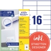 Avery Zweckform Universaletikett ultragrip 105 x 35 mm (B x H) nicht wieder ablsbar Papier wei 1.6