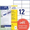 Avery Zweckform Universaletikett ultragrip 105 x 48 mm (B x H) nicht wieder ablsbar Papier wei 1.2