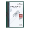 DURABLE Klemmmappe DURACLIP 30 DIN A4 Hartfolie Farbe der Rckseite: petrol Farbe der Klemme: schwa